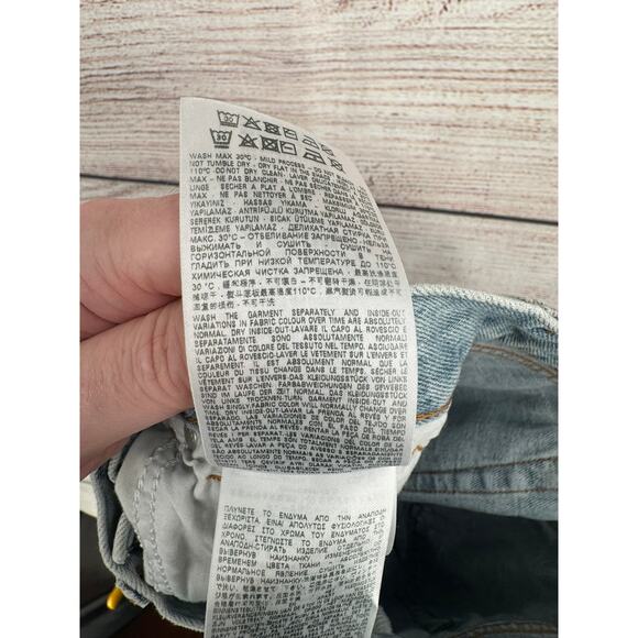 Diesel 1978 D-Akemi Wide Leg Flare Jeans Womens 24 Blue Light Wash Denim - Picture 10 of 14